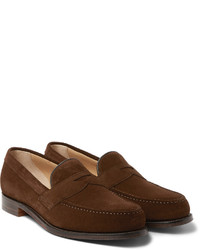 Slippers en daim marron Cheaney