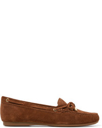 Slippers en daim marron MICHAEL Michael Kors