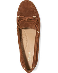 Slippers en daim marron MICHAEL Michael Kors