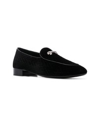 Slippers en daim noirs Giuseppe Zanotti Design