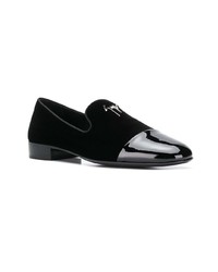 Slippers en daim noirs Giuseppe Zanotti Design