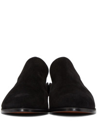 Slippers en daim noirs Robert Clergerie