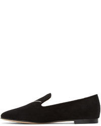 Slippers en daim noirs Giuseppe Zanotti