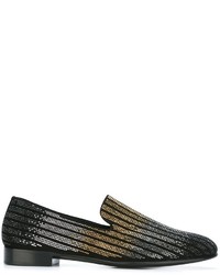 Slippers en daim noirs Giuseppe Zanotti Design