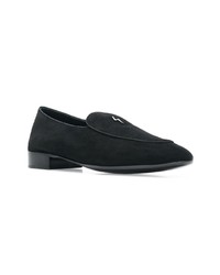 Slippers en daim noirs Giuseppe Zanotti Design