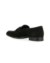 Slippers en daim noirs Prada