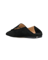 Slippers en daim noirs Sergio Rossi