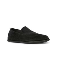 Slippers en daim noirs Guidi