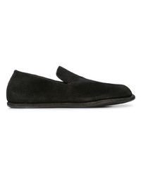 Slippers en daim noirs Guidi