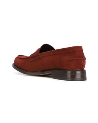 Slippers en daim rouges Berwick Shoes