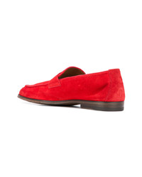 Slippers en daim rouges Doucal's