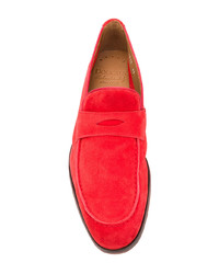 Slippers en daim rouges Doucal's