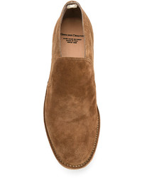 Slippers en daim tabac Officine Creative