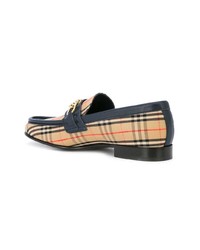 Slippers en toile marron clair Burberry