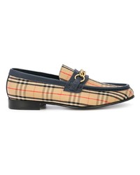 Slippers en toile marron clair Burberry