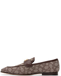 Slippers en toile marron Coach 1941