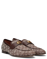 Slippers en toile marron Coach 1941