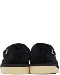 Slippers en toile noirs Suicoke