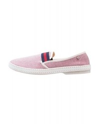 Slippers en toile rouges Rivieras