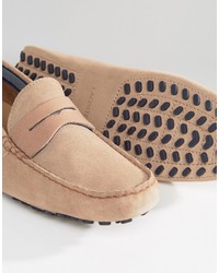 Slippers marron clair Lacoste