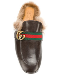 Slippers marron clair Gucci