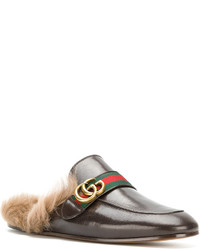 Slippers marron clair Gucci