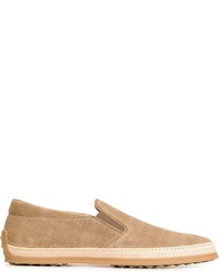 Slippers marron clair Tod's