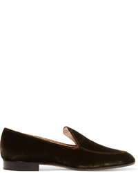 Slippers marron foncé Gianvito Rossi