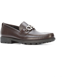 Slippers marron Salvatore Ferragamo