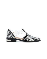 Slippers noirs et blancs Toga Pulla