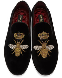 Slippers noirs Dolce & Gabbana