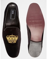Slippers noirs Asos