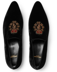 Slippers noirs Saint Laurent