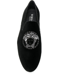Slippers noirs Versace