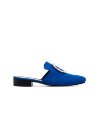 Slippers ornés bleus