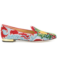Slippers rouges Charlotte Olympia