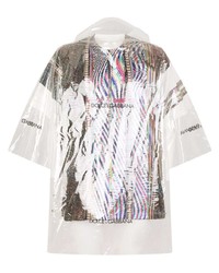 Sweat à capuche à manches courtes imprimé blanc Dolce & Gabbana