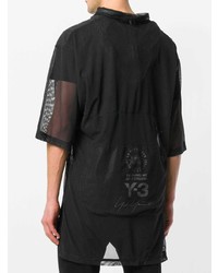 Sweat à capuche à manches courtes noir Y-3