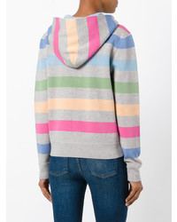 Sweat à capuche à rayures horizontales multicolore Marc Jacobs