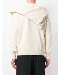 Sweat à capuche beige Rick Owens DRKSHDW