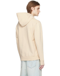 Sweat à capuche beige AMI Alexandre Mattiussi