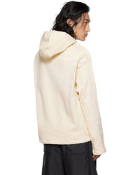 Sweat à capuche beige Jil Sander