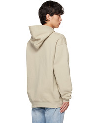 Sweat à capuche beige Dime