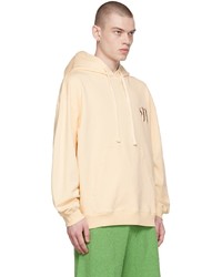 Sweat à capuche beige Nanushka