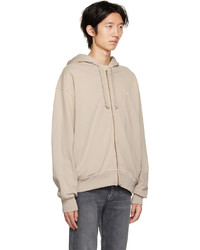 Sweat à capuche beige Acne Studios