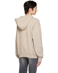 Sweat à capuche beige Acne Studios