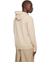 Sweat à capuche beige Stone Island