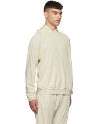 Sweat à capuche beige Les Tien