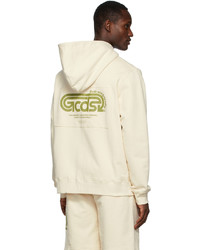 Sweat à capuche beige Gcds