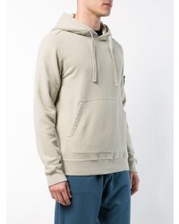 Sweat à capuche beige Stone Island